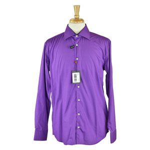 Peter Gribby Button Down Shirt XL Purple